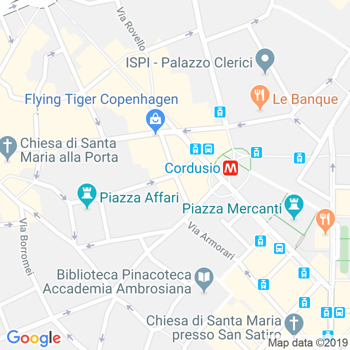 CAP di Via Santa Maria Segreta a Milano