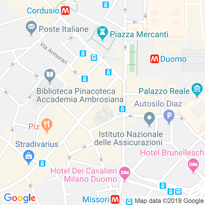 CAP di Via Speronari a Milano