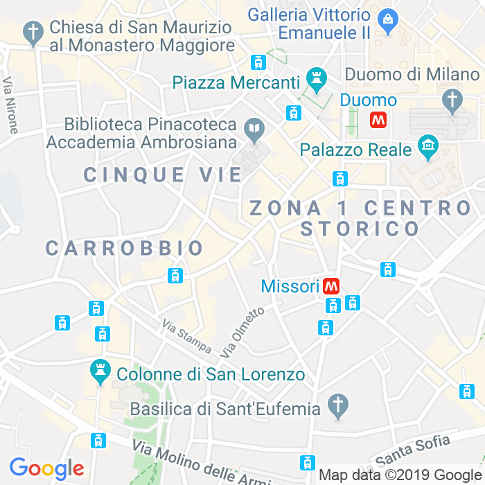 CAP di Via Torino a Milano