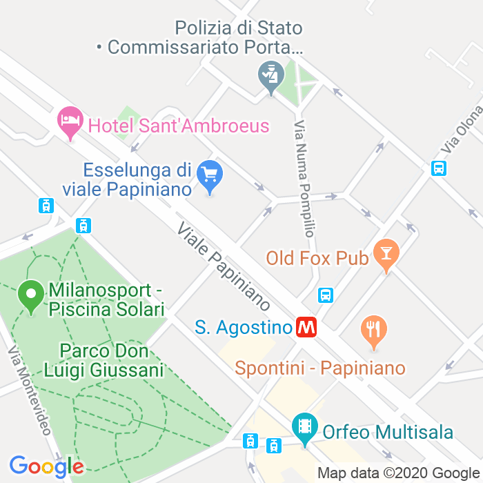 CAP di Via Tullio Servio a Milano