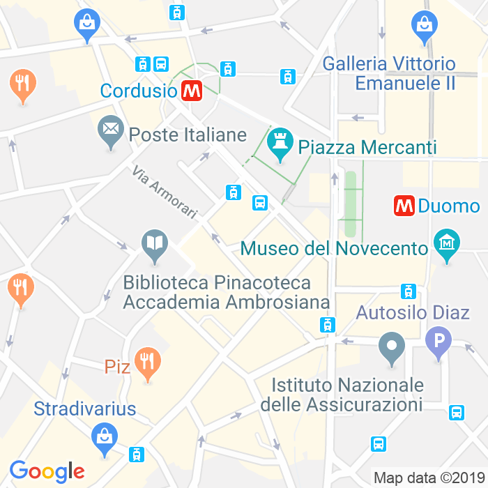 CAP di Via Victor Hugo a Milano