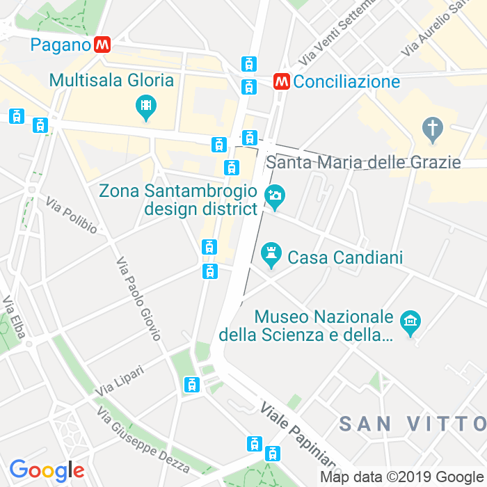 CAP di Viale Di Porta Vercellina a Milano
