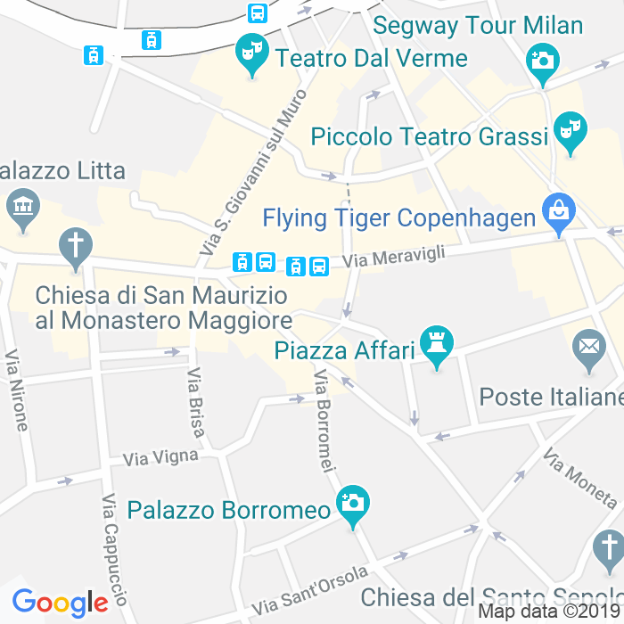 CAP di Vicolo Santa Maria Alla Porta a Milano