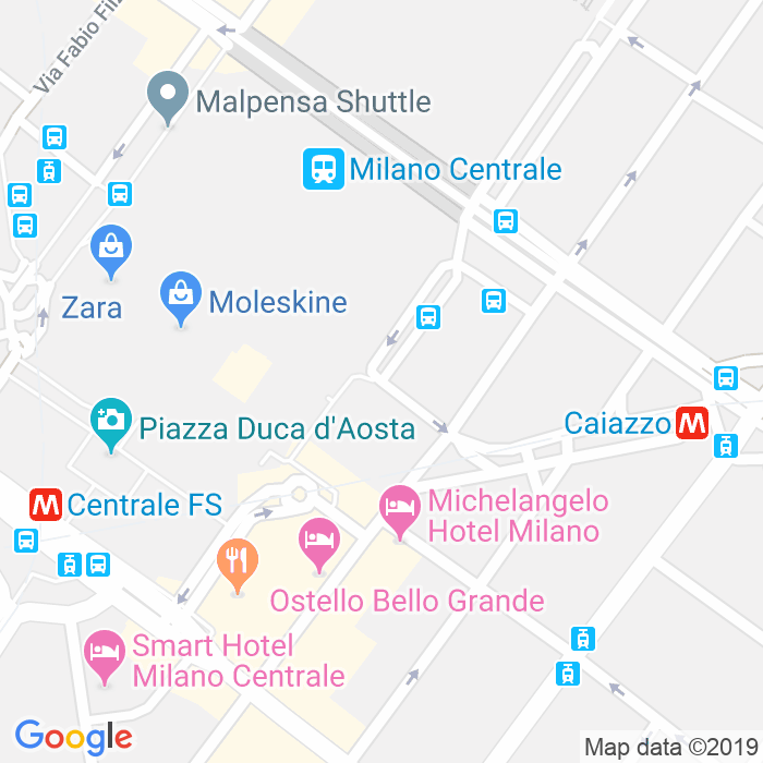 CAP di Piazza Luigi Di Savoia a Milano