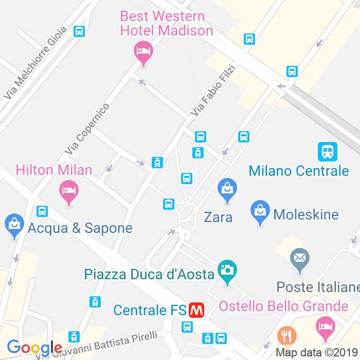 CAP di Piazza Quattro Novembre a Milano