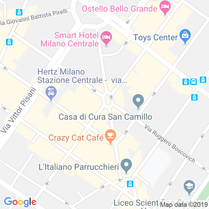 CAP di Piazza San Camillo De Lellis a Milano