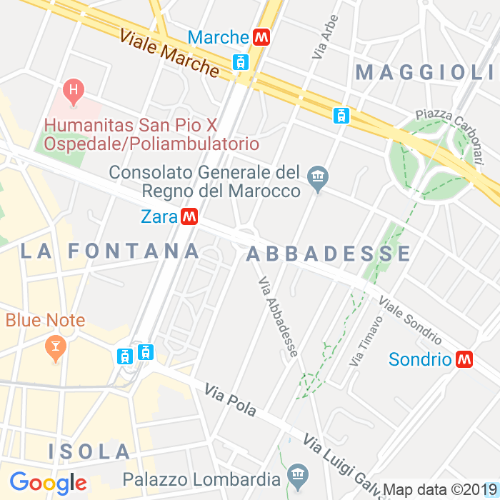 CAP di Via Abbadesse a Milano