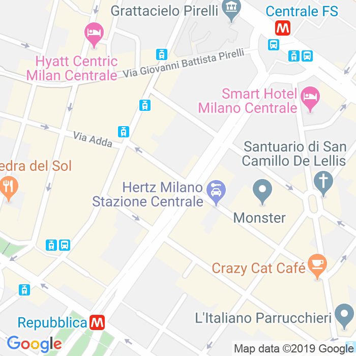 CAP di Via Aminto Caretto a Milano