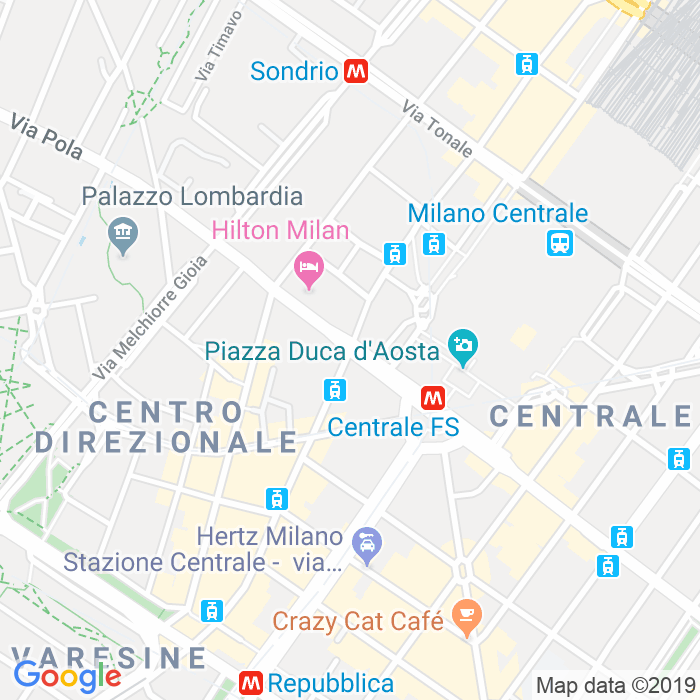 CAP di Via Fabio Filzi a Milano