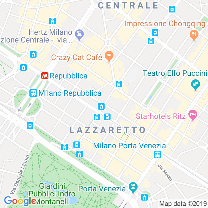 CAP di Via Felice Casati a Milano