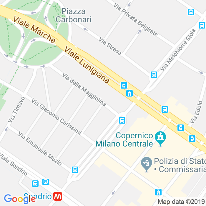 CAP di Via Francesco Maria Veracini a Milano