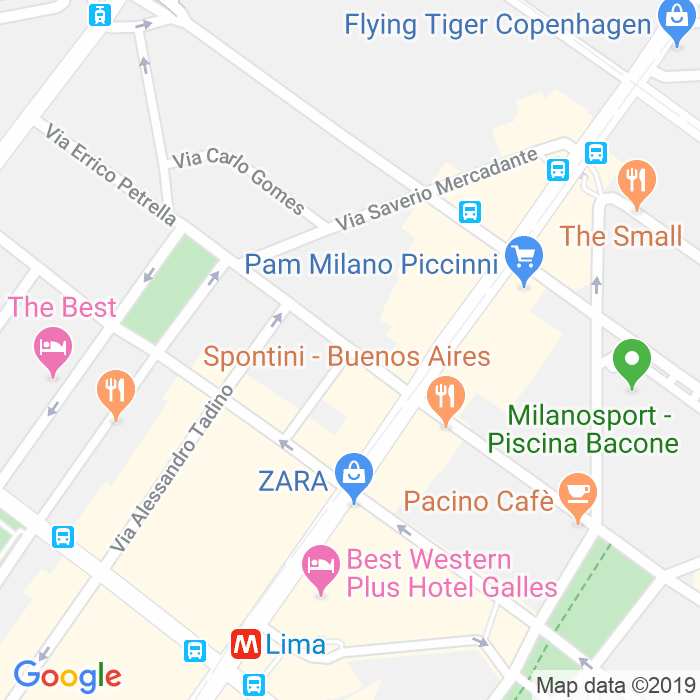 CAP di Via Francesco Tamagno a Milano