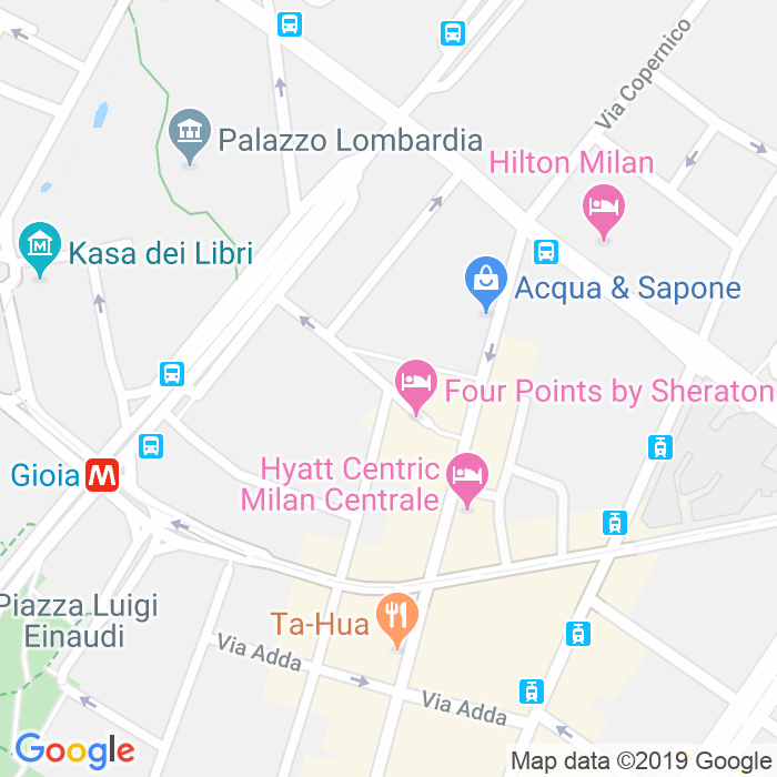 CAP di Via Gerolamo Cardano a Milano
