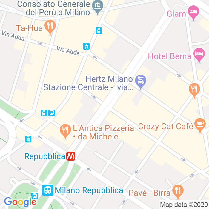 CAP di Via Leopoldo Marangoni a Milano