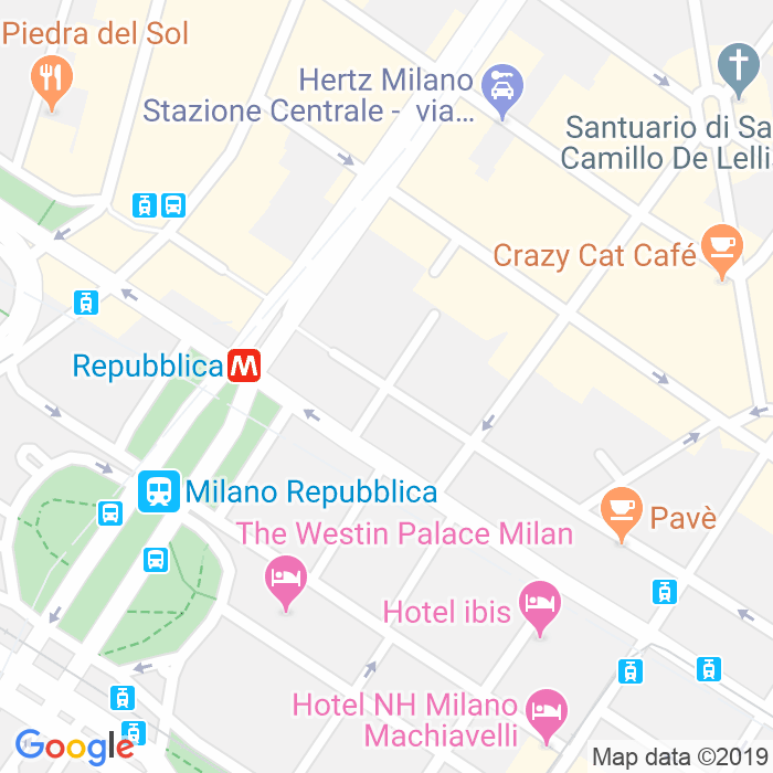 CAP di Via Luigi Razza a Milano