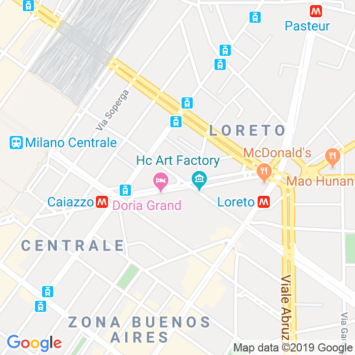 CAP di Via Pier Luigi Da Palestrina a Milano