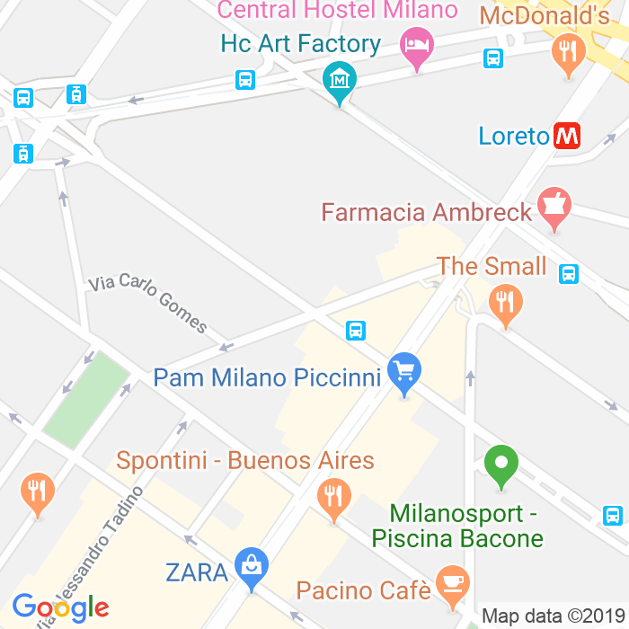 CAP di Via Saverio Mercadante a Milano