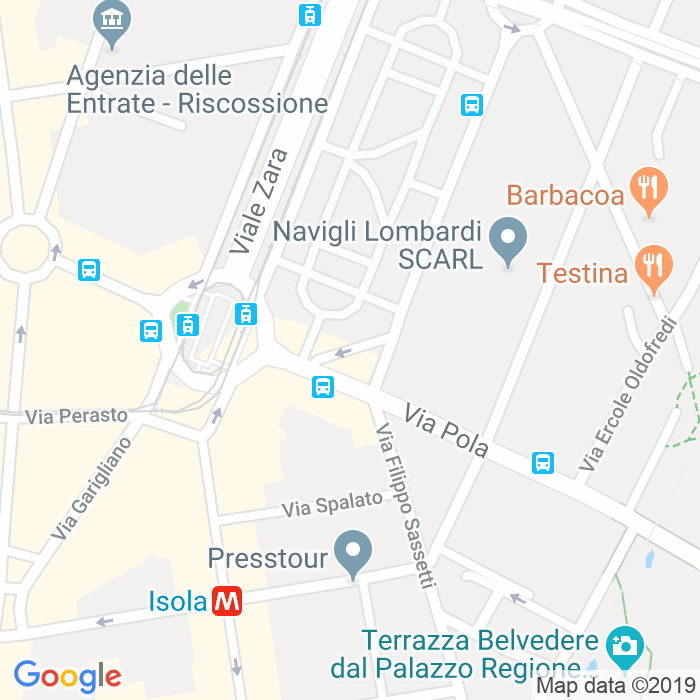 CAP di Via Serchio a Milano