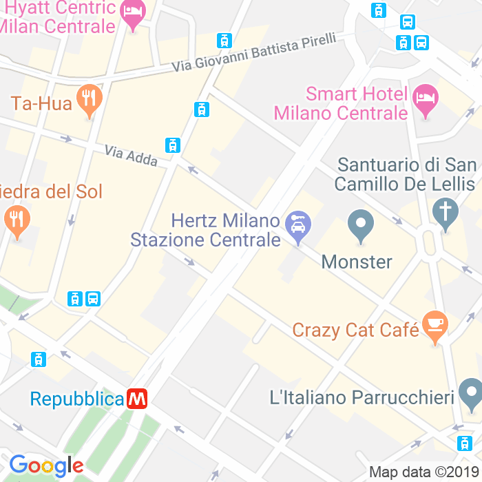 CAP di Via Vittor Pisani a Milano