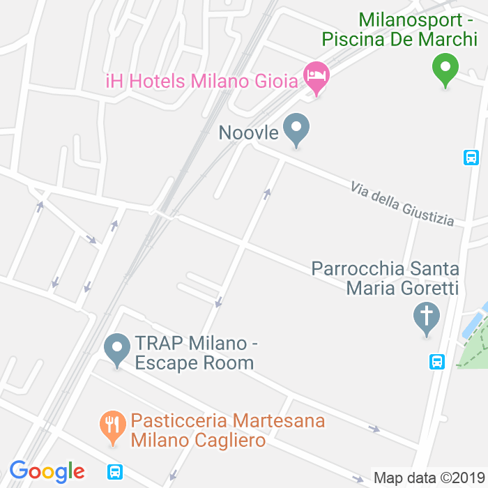 CAP di Via Angelo Fava a Milano