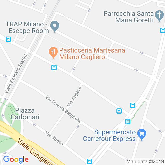 CAP di Via Angera a Milano