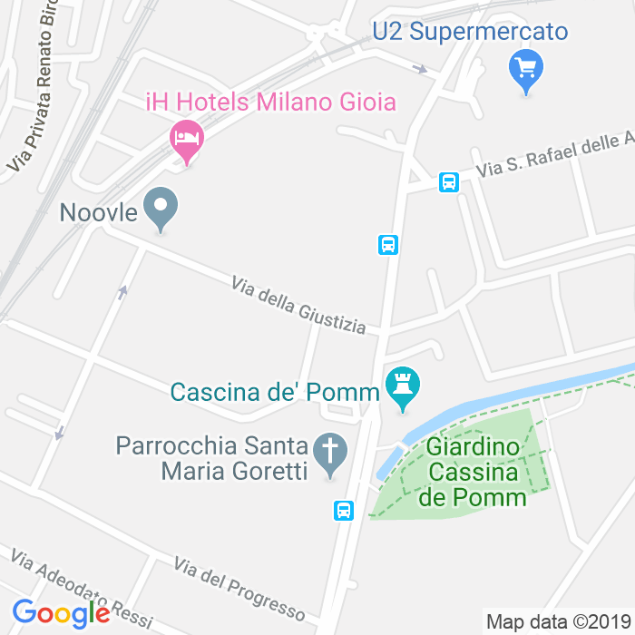 CAP di Via Della Giustizia a Milano