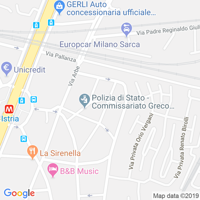 CAP di Via Francesco Perotti a Milano