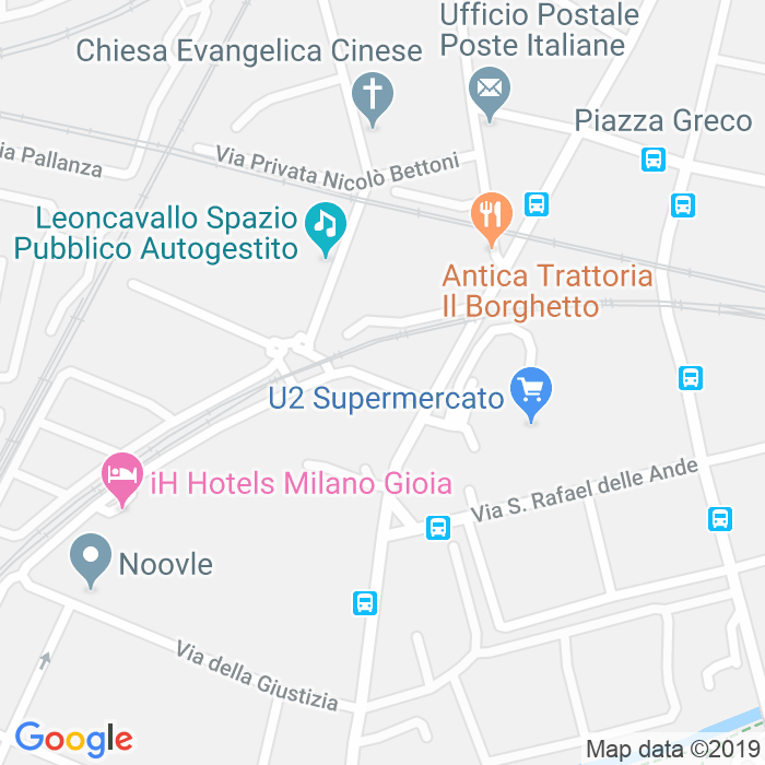 CAP di Via Giampietro Lucini a Milano