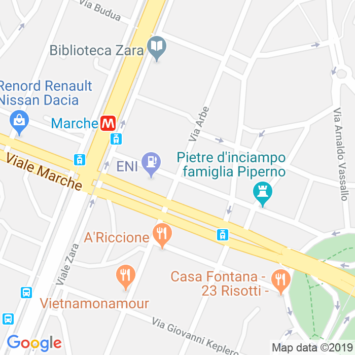 CAP di Via Leone Fortis a Milano