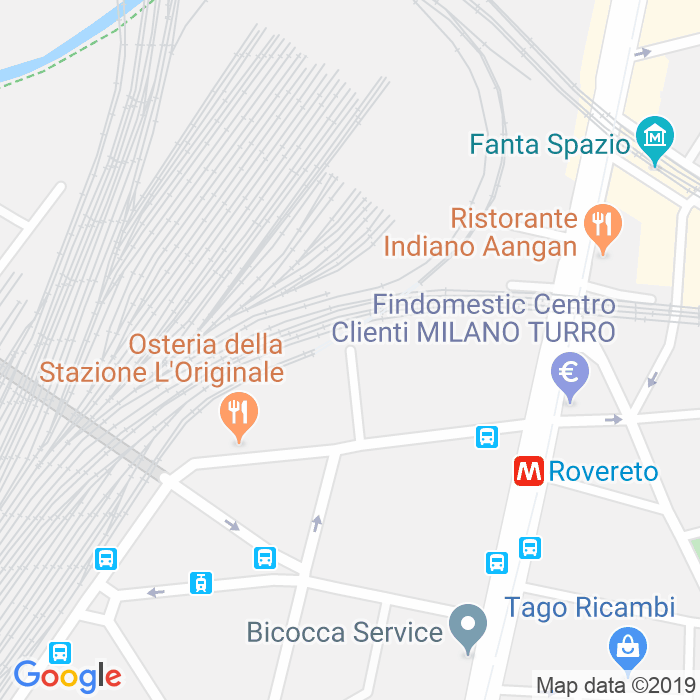 CAP di Via Ottavio Rinuccini a Milano