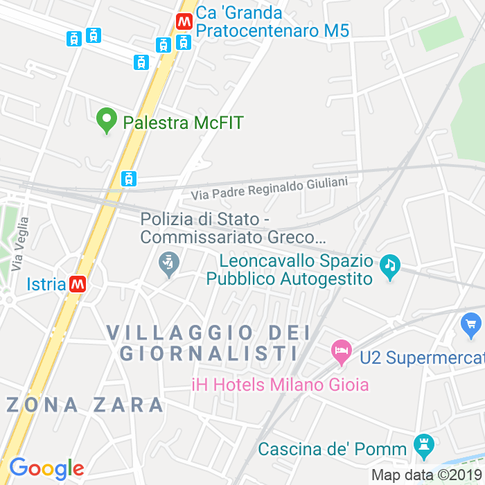 CAP di Via Pallanza a Milano