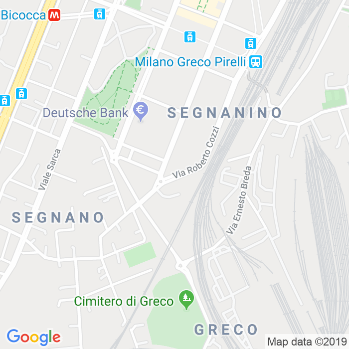CAP di Via Roberto Cozzi a Milano
