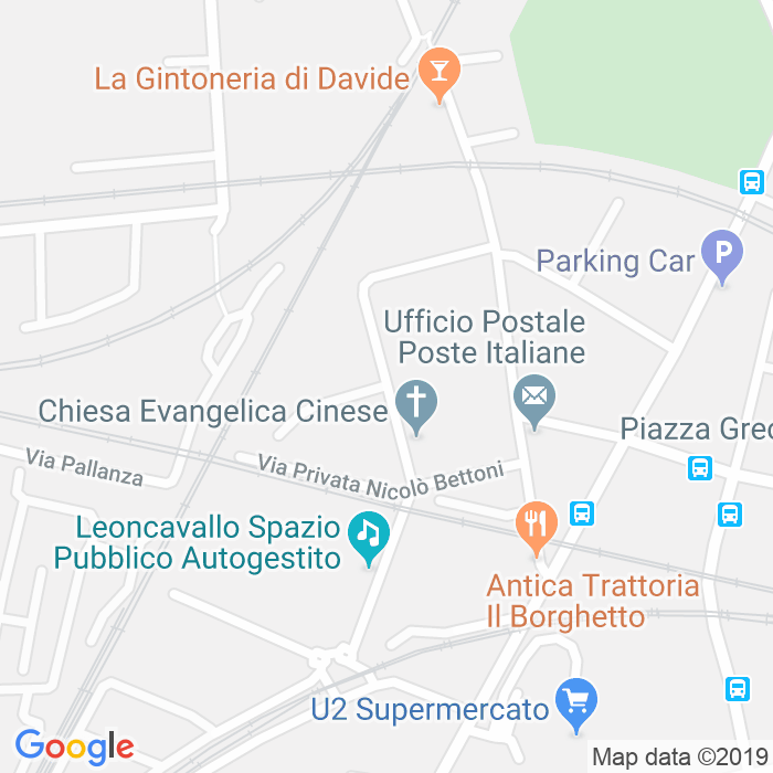 CAP di Via Stella Antonio Fortunato a Milano