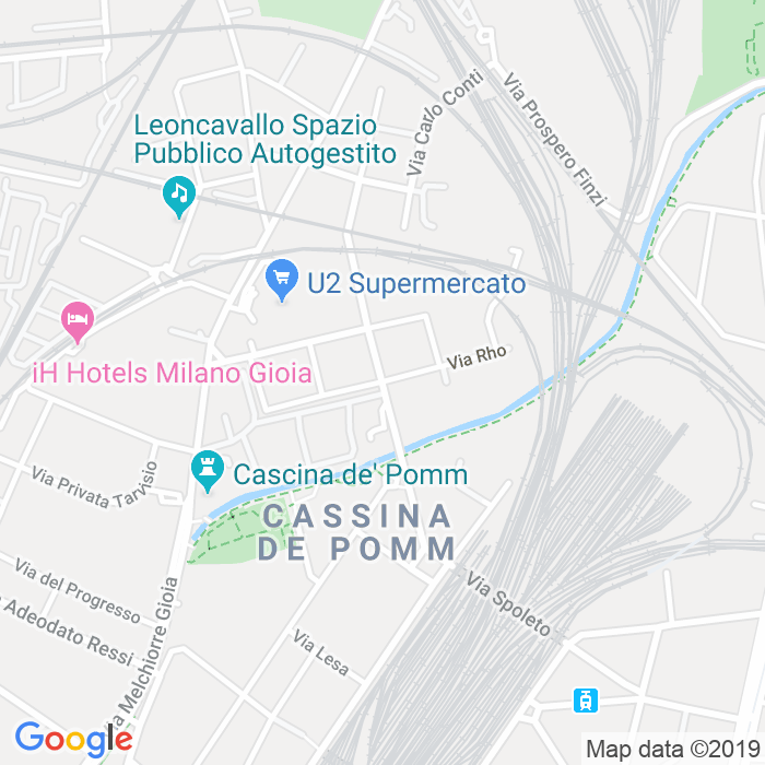 CAP di Viale Delle Rimembranze Di Greco a Milano
