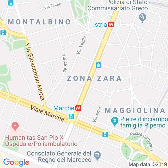 CAP di Viale Zara a Milano