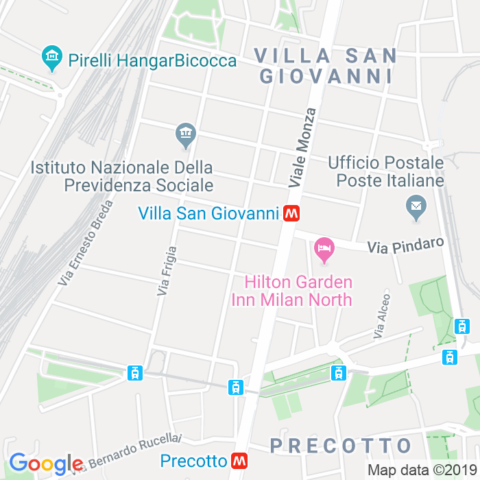 CAP di Via Alfredo Soffredini a Milano