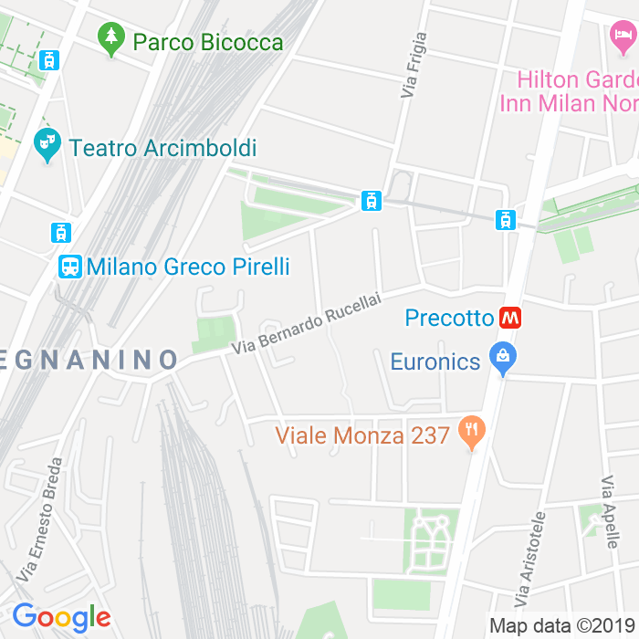 CAP di Via Bernardo Rucellai a Milano