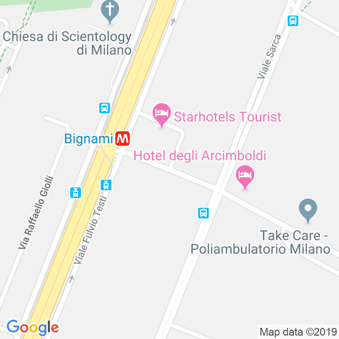 CAP di Via Emilio Bignami a Milano