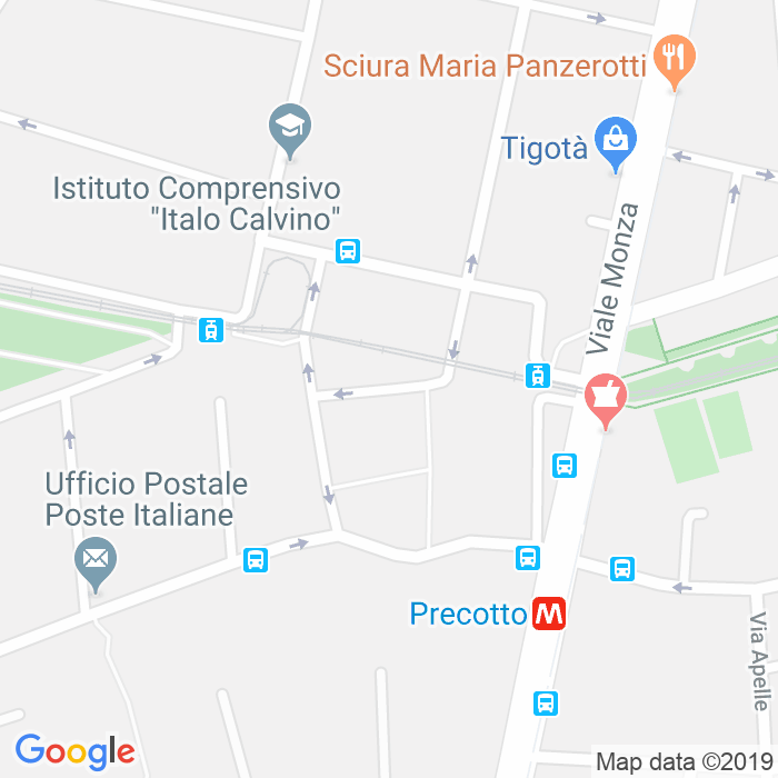 CAP di Via Esiodo a Milano
