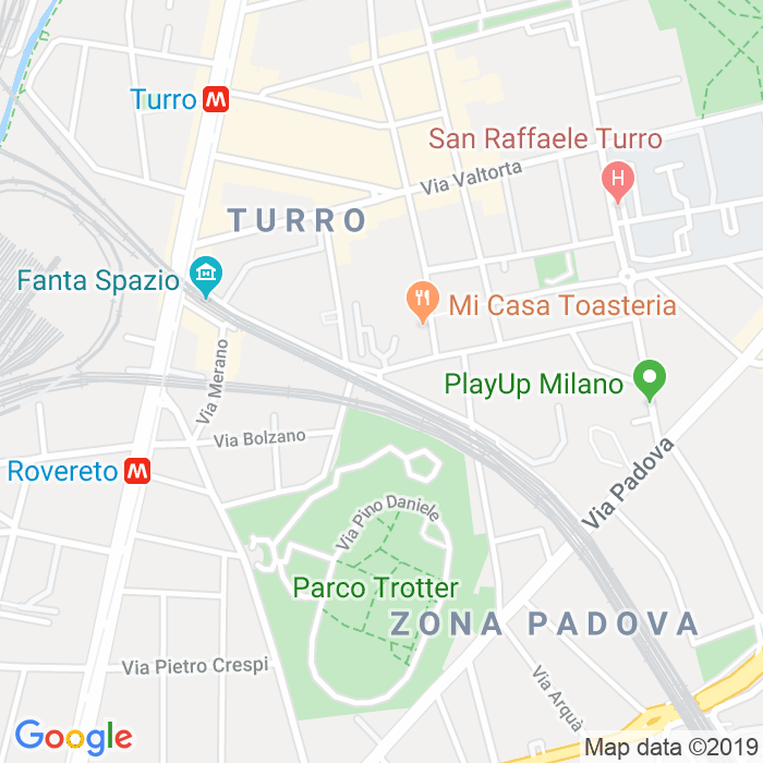 CAP di Via Giovanni Pontano a Milano