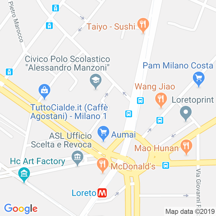 CAP di Via Grazia Deledda a Milano