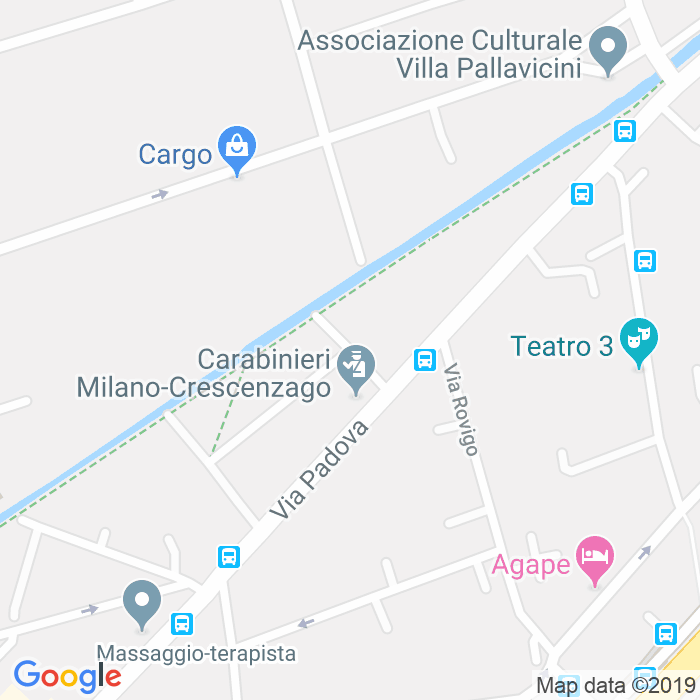 CAP di Via Mario Pieri a Milano