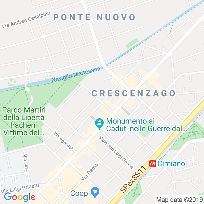 CAP di Via Paolo Paruta a Milano