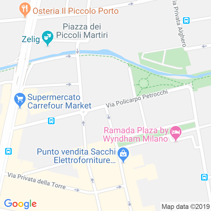 CAP di Via Policarpo Petrocchi a Milano