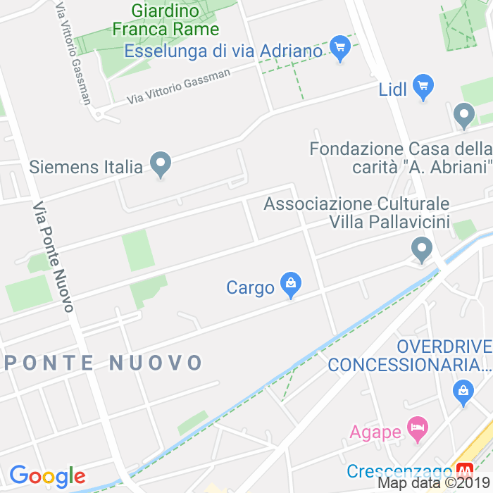 CAP di Via Del Ricordo a Milano
