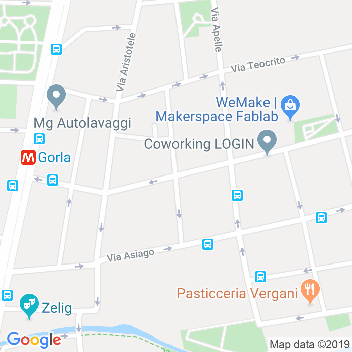 CAP di Via Demostene a Milano