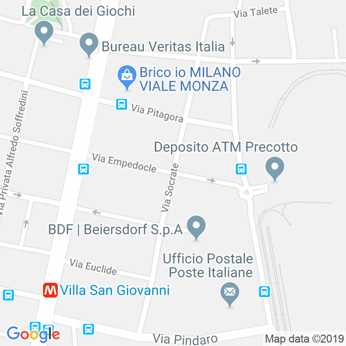 CAP di Via Empedocle a Milano
