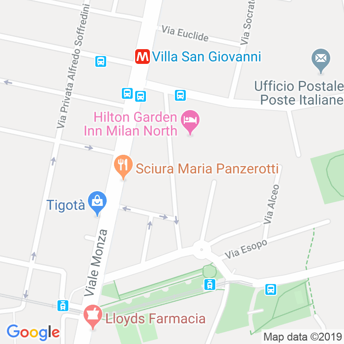 CAP di Via Lucio Giunio Columella a Milano