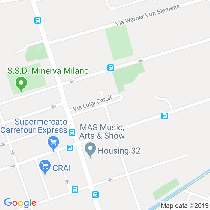 CAP di Via Luigi Caroli a Milano