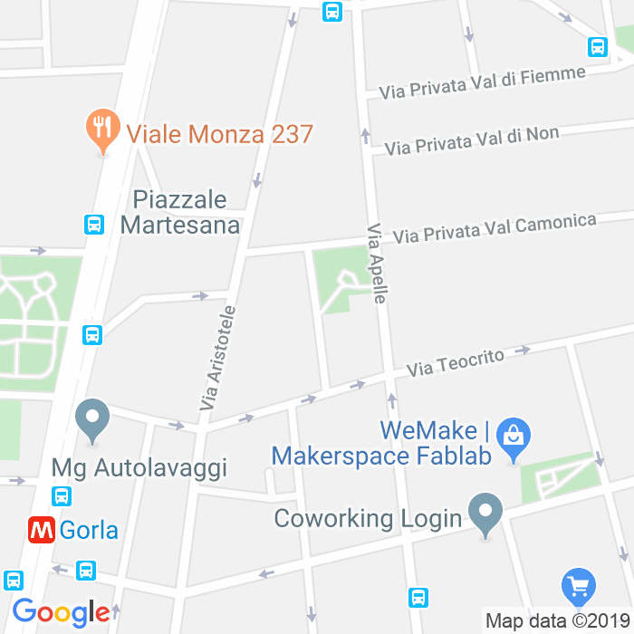 CAP di Via Virgilio Ranzato a Milano
